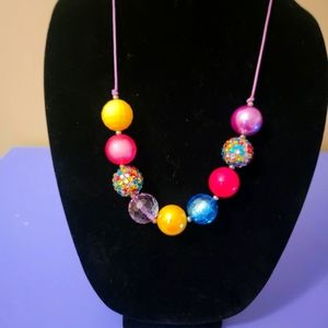 Multi colored beaded necklace